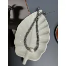 Чокер из гематита с крупной барочной жемчужиной