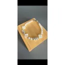 Браслет из натурального перламутра и гематита