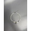 Комплект украшений Чокер из натурального перламутра и гематита, с подвеской с бабочкой и браслет