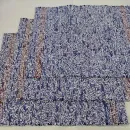 Домотканая салфетка под "гжель"35х45 см из хлопка. Ручная работа.