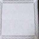 Льняная салфетка 45х45 см с кружевом по краю. Ручной крой. Комплект 4 шт.