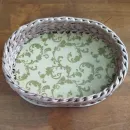 Вазочка плетеная под конфеты и восковые свечи