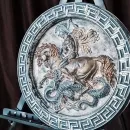 Барельеф - панно на стену Герб России, Полёт Пегаса, Египетские Боги, Георгий Победаносец