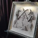 Барельеф - панно на стену Герб России, Полёт Пегаса, Египетские Боги, Георгий Победаносец