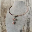 Подвеска с турмалином и гелиолитом