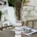 Ваза из гипса декоративная для сухоцветов "Ананас"