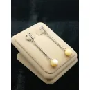 Серьги с жёлтым кальцитом