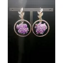 Серьги с аметистом