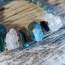 Браслет из апатита с кварцем