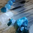 Браслет из апатита с кварцем