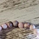 Браслет из розового кварца с яшмой