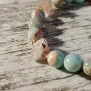 Браслет из варисцита и кварца