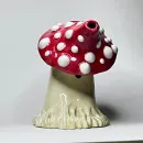 Бабблер/курительная трубка ручной работы Мухомор