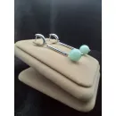 Серьги с амазонитом