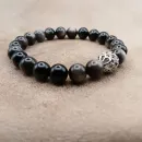 Браслет с обсидианом