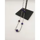 Цепочка с гранёным аметистом