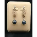 Серьги с дюмортьеритом