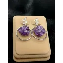 Серьги с аметистом