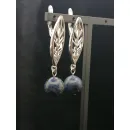 Серьги с дюмортьеритом