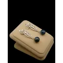 Серьги с дюмортьеритом