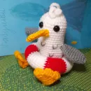Морская чайка амигуруми