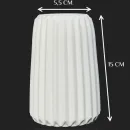 Ваза из гипса 15 см интерьерная ДЕКОР67, для сухоцветов