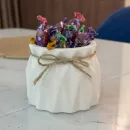 Ваза из гипса для сухоцветов