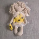 текстильная кукла Спящий ангел