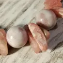 Браслет из родохрозита и яшмы