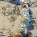 Браслет из варисцита с кварцем