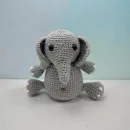 Слоненок вязаный крючком