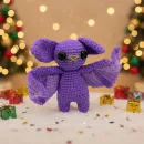 Вязаная игрушка Летучая мышка