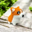 Вязаная игрушка Корги