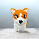 Вязаная игрушка Корги