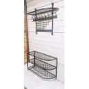 Вешалка для одежды с обувницей