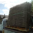 Плетеный заборчик из лозы ивы "Тын"