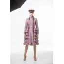 Пальто-фантазия с рюшами в ретро-стиле. Размер 42-44