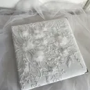 Фотоальбом свадебный, белый, с цветами