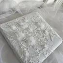 Фотоальбом свадебный, белый, с цветами