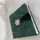 Фотоальбом, изумруд, с бисером, пайетками и кристаллами