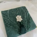 Фотоальбом, изумруд, с бисером, пайетками и кристаллами