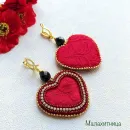 Серьги сердца "По любви"