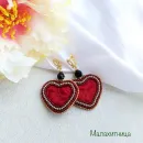 Серьги сердца "По любви"