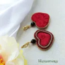 Серьги сердца "По любви"