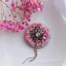 Брошь Одуванчик розовый