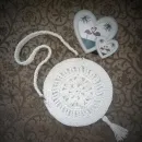 Сумка белая ручной работы