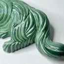 Курительная трубка ручной работы Трехглазый кот Зеленый металлик