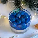 Десертная свеча с черникой