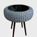 Стол из ротанга ручной работы