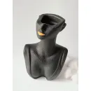 Вазочка для сухоцветов, органайзер из гипса. Высота 14, ширина 10см.